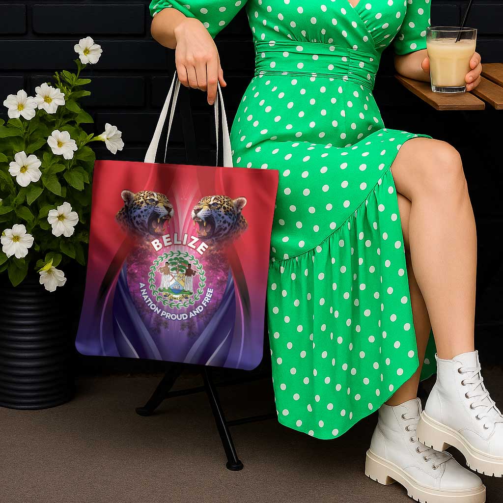 Belize 44th Independence Anniversary Tote Bag Stronger Together Rising Forever - Wonder Print Shop