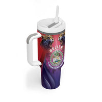 Belize 44th Independence Anniversary Tumbler With Handle Stronger Together Rising Forever - Wonder Print Shop