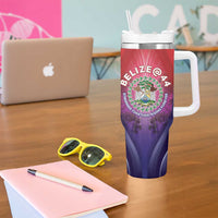Belize 44th Independence Anniversary Tumbler With Handle Stronger Together Rising Forever - Wonder Print Shop