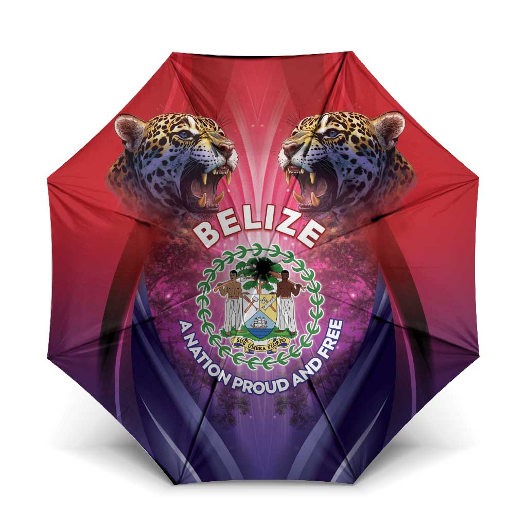 Belize 44th Independence Anniversary Umbrella Stronger Together Rising Forever - Wonder Print Shop