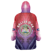 Belize 44th Independence Anniversary Wearable Blanket Hoodie Stronger Together Rising Forever - Wonder Print Shop