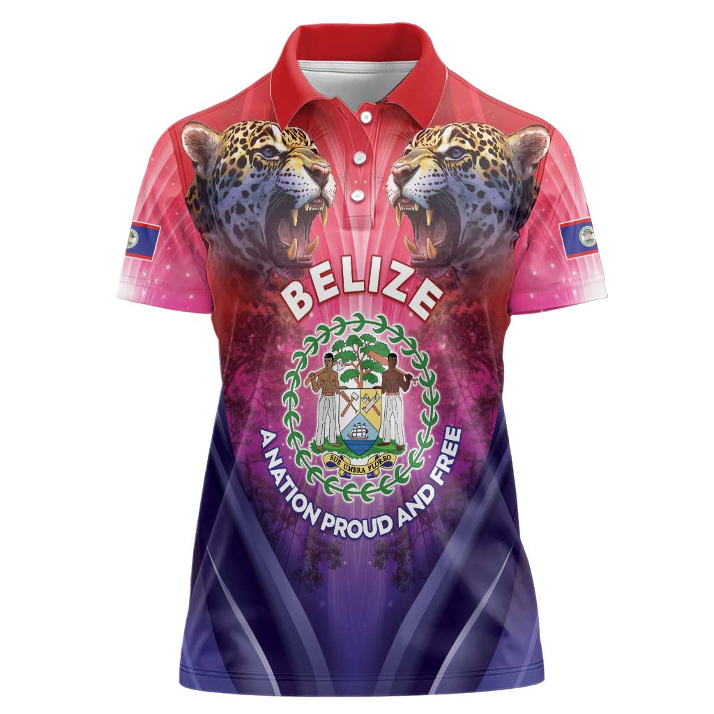 Belize 44th Independence Anniversary Women Polo Shirt Stronger Together Rising Forever - Wonder Print Shop