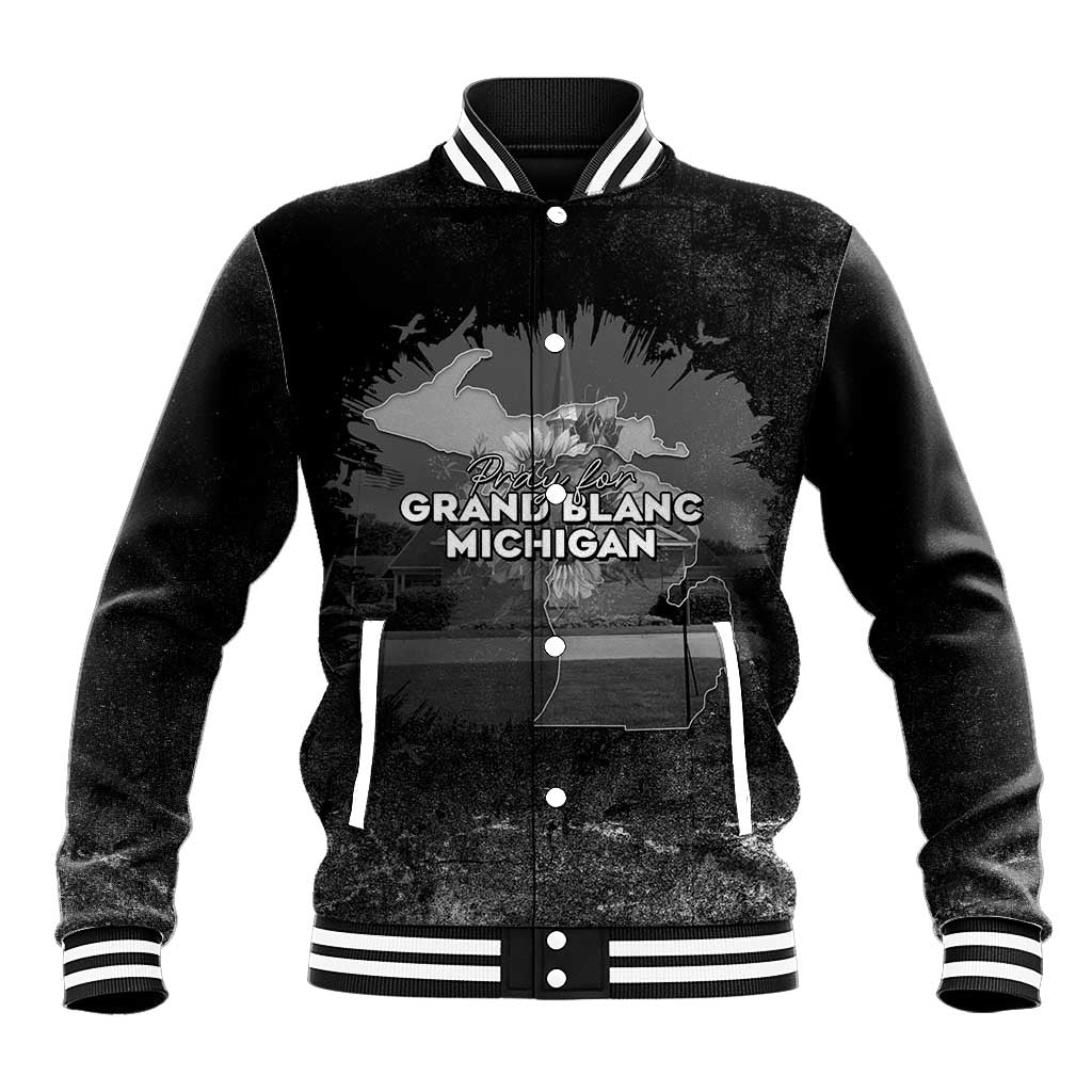 Pray For Michigan Baseball Jacket No More Violence - Wonder Print Shop