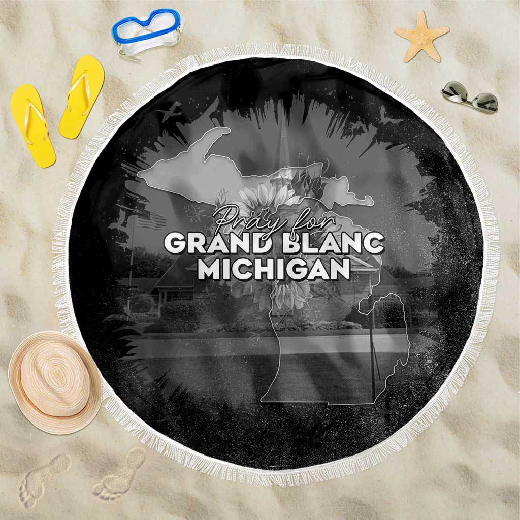 Pray For Michigan Beach Blanket No More Violence - Wonder Print Shop