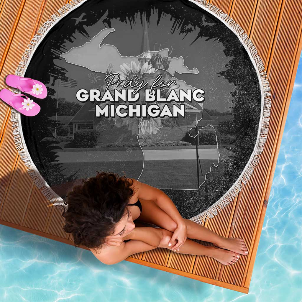 Pray For Michigan Beach Blanket No More Violence - Wonder Print Shop