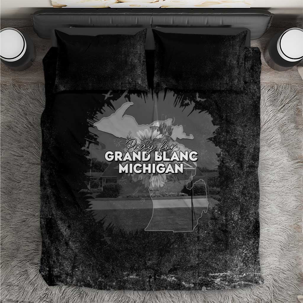 Pray For Michigan Bedding Set No More Violence - Wonder Print Shop