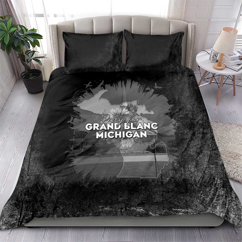 Pray For Michigan Bedding Set No More Violence - Wonder Print Shop