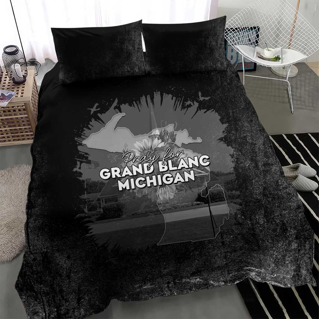 Pray For Michigan Bedding Set No More Violence - Wonder Print Shop