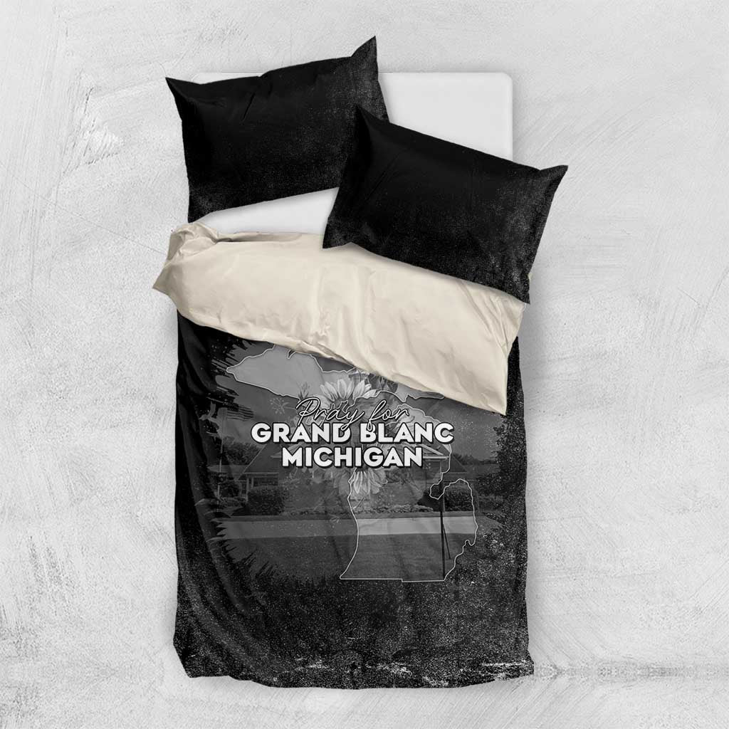 Pray For Michigan Bedding Set No More Violence - Wonder Print Shop