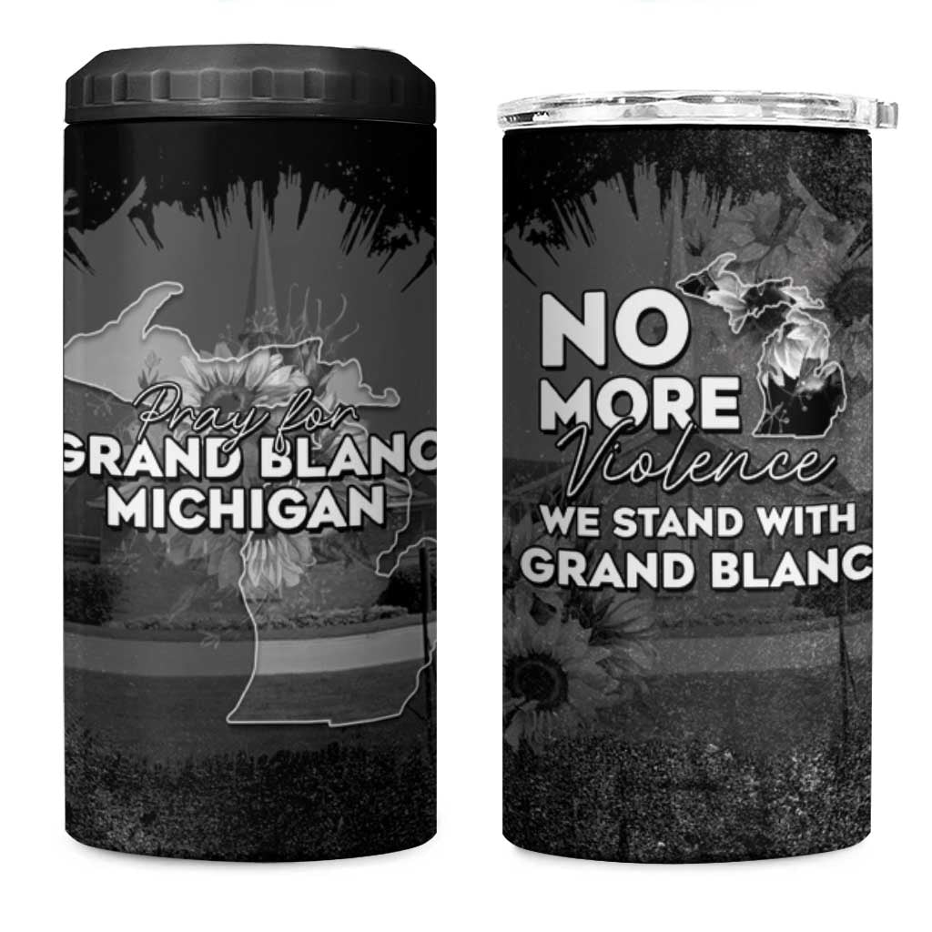 Pray For Michigan 4 in 1 Can Cooler Tumbler No More Violence - Wonder Print Shop