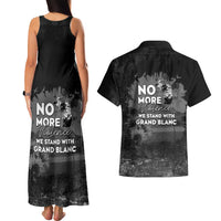 Pray For Michigan Couples Matching Tank Maxi Dress and Hawaiian Shirt No More Violence - Wonder Print Shop