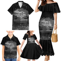 Pray For Michigan Family Matching Mermaid Dress and Hawaiian Shirt No More Violence - Wonder Print Shop