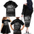 Pray For Michigan Family Matching Off The Shoulder Long Sleeve Dress and Hawaiian Shirt No More Violence - Wonder Print Shop