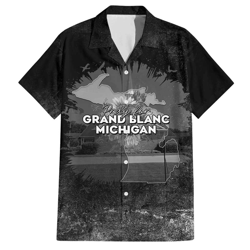 Pray For Michigan Family Matching Off Shoulder Short Dress and Hawaiian Shirt No More Violence - Wonder Print Shop