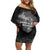 Pray For Michigan Family Matching Off Shoulder Short Dress and Hawaiian Shirt No More Violence - Wonder Print Shop