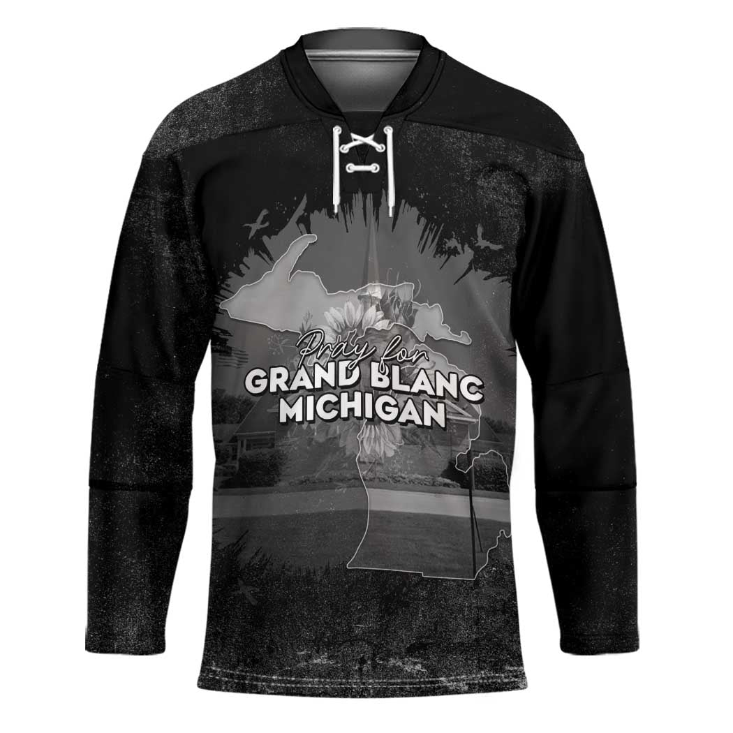 Pray For Michigan Hockey Jersey No More Violence - Wonder Print Shop