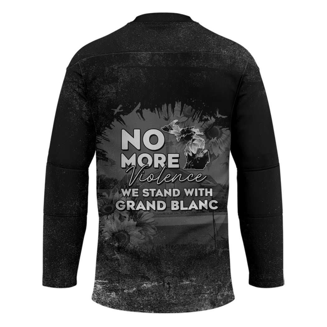 Pray For Michigan Hockey Jersey No More Violence - Wonder Print Shop