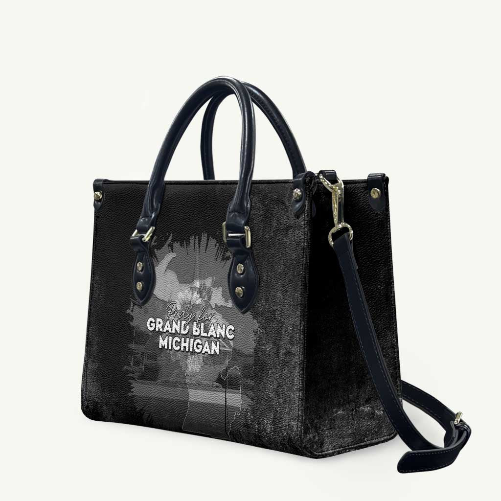 Pray For Michigan Leather Bag No More Violence - Wonder Print Shop
