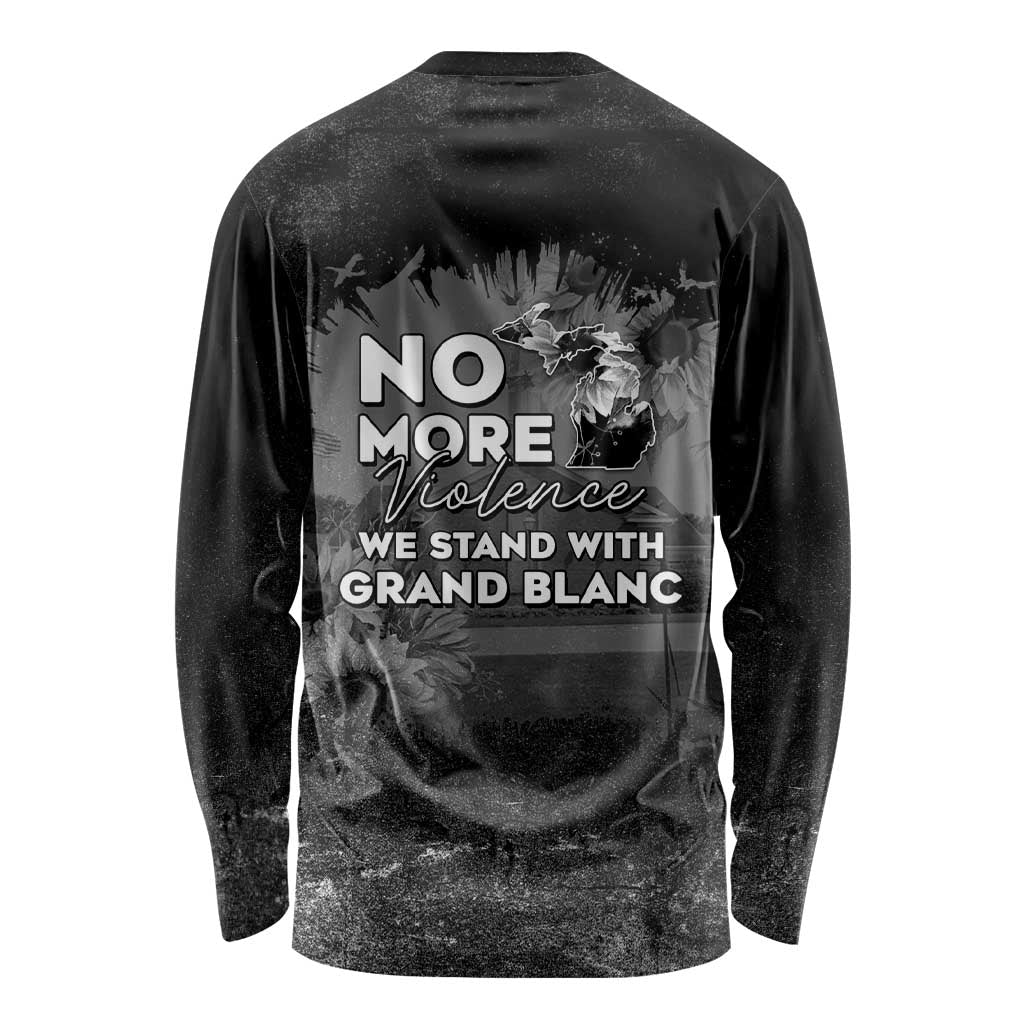 Pray For Michigan Long Sleeve Shirt No More Violence - Wonder Print Shop