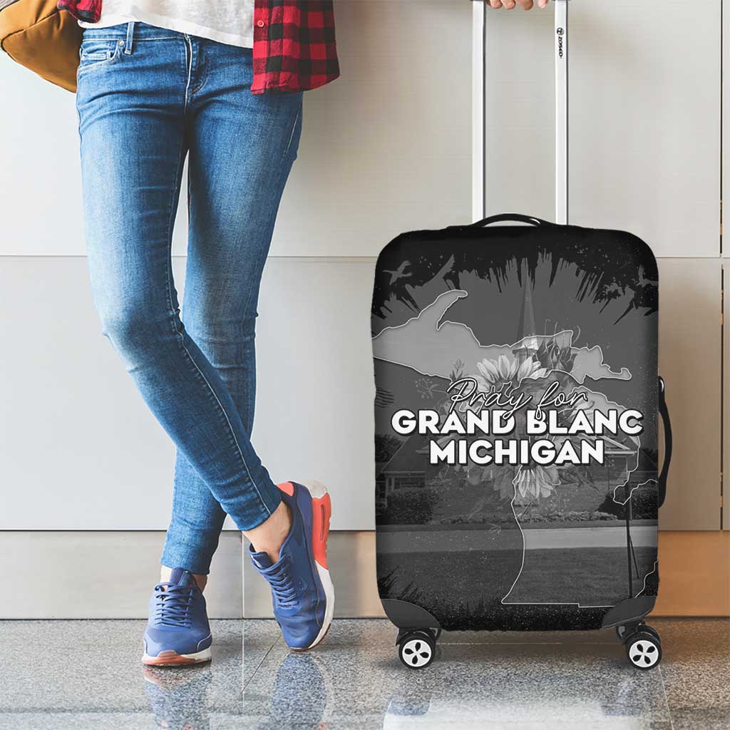 Pray For Michigan Luggage Cover No More Violence - Wonder Print Shop