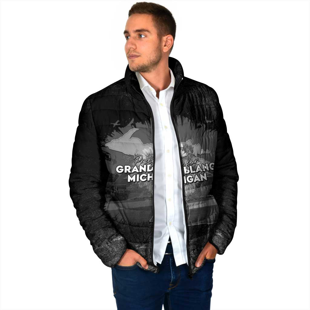 Pray For Michigan Padded Jacket No More Violence - Wonder Print Shop