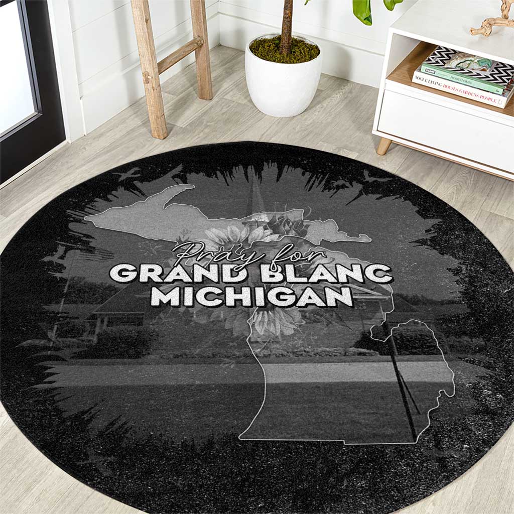 Pray For Michigan Round Carpet No More Violence - Wonder Print Shop