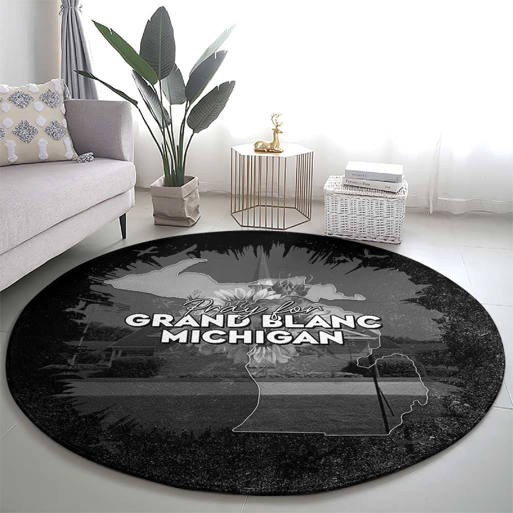 Pray For Michigan Round Carpet No More Violence - Wonder Print Shop
