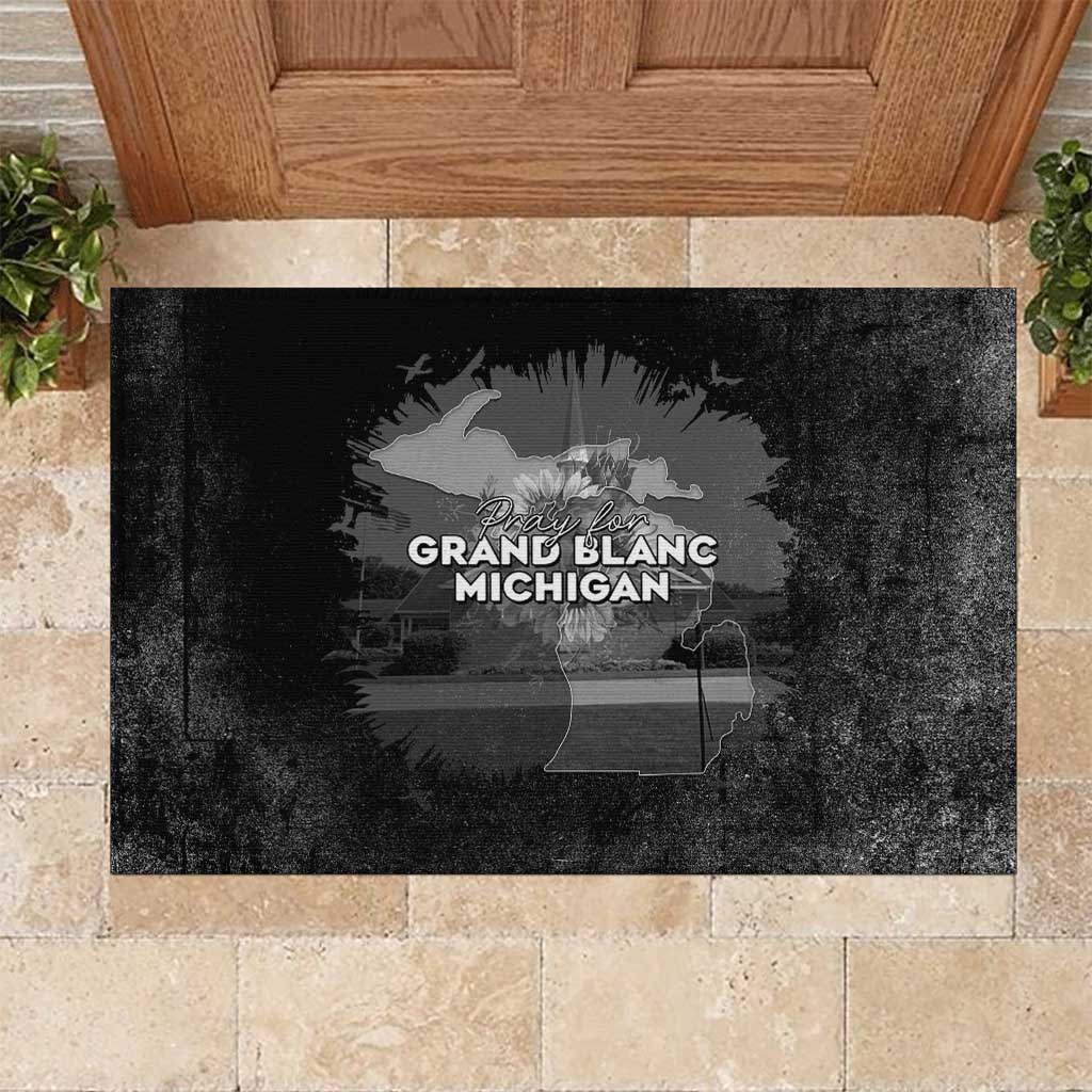 Pray For Michigan Rubber Doormat No More Violence - Wonder Print Shop