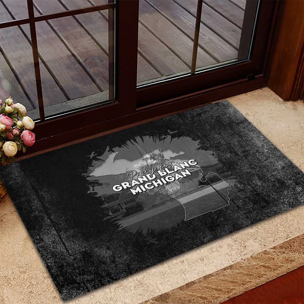 Pray For Michigan Rubber Doormat No More Violence - Wonder Print Shop