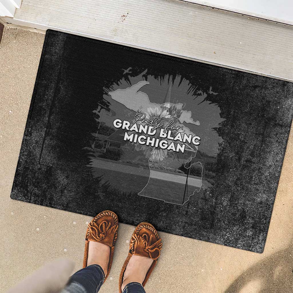Pray For Michigan Rubber Doormat No More Violence - Wonder Print Shop