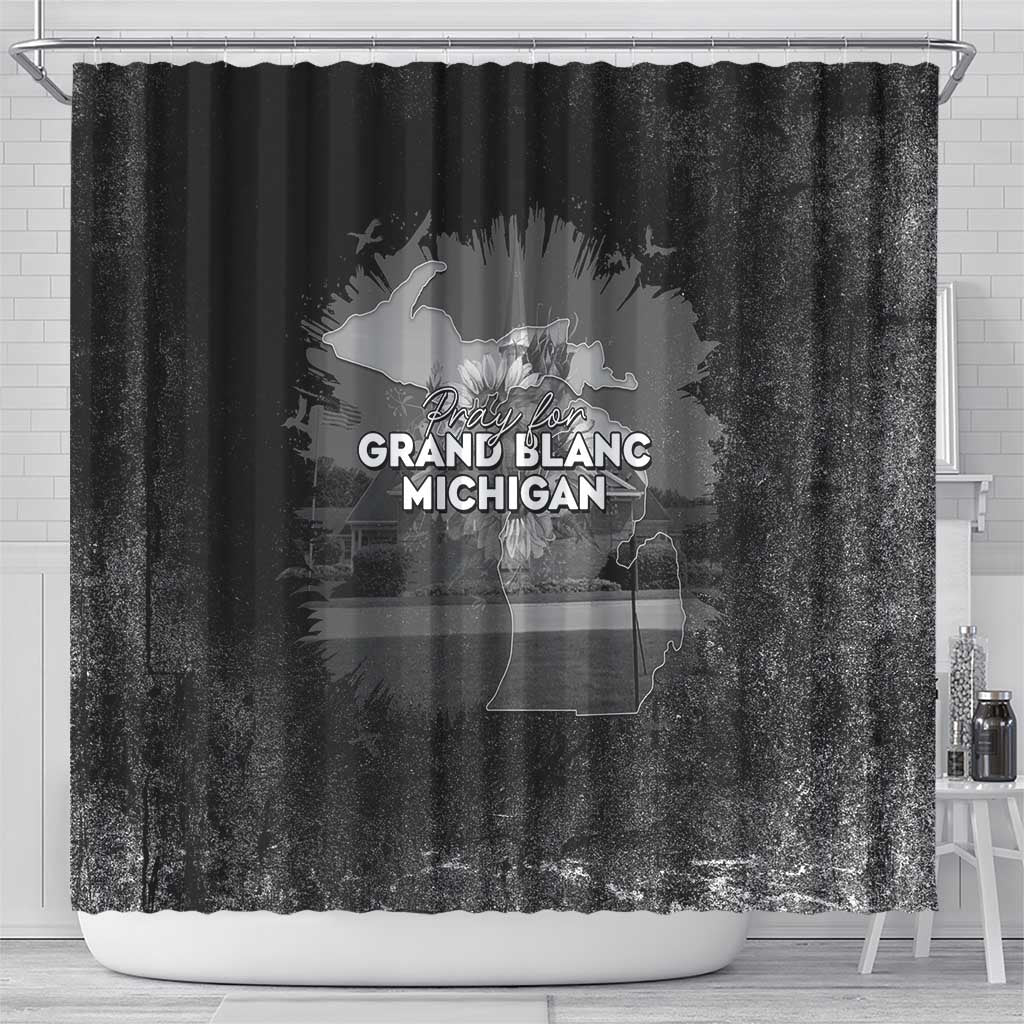 Pray For Michigan Shower Curtain No More Violence - Wonder Print Shop