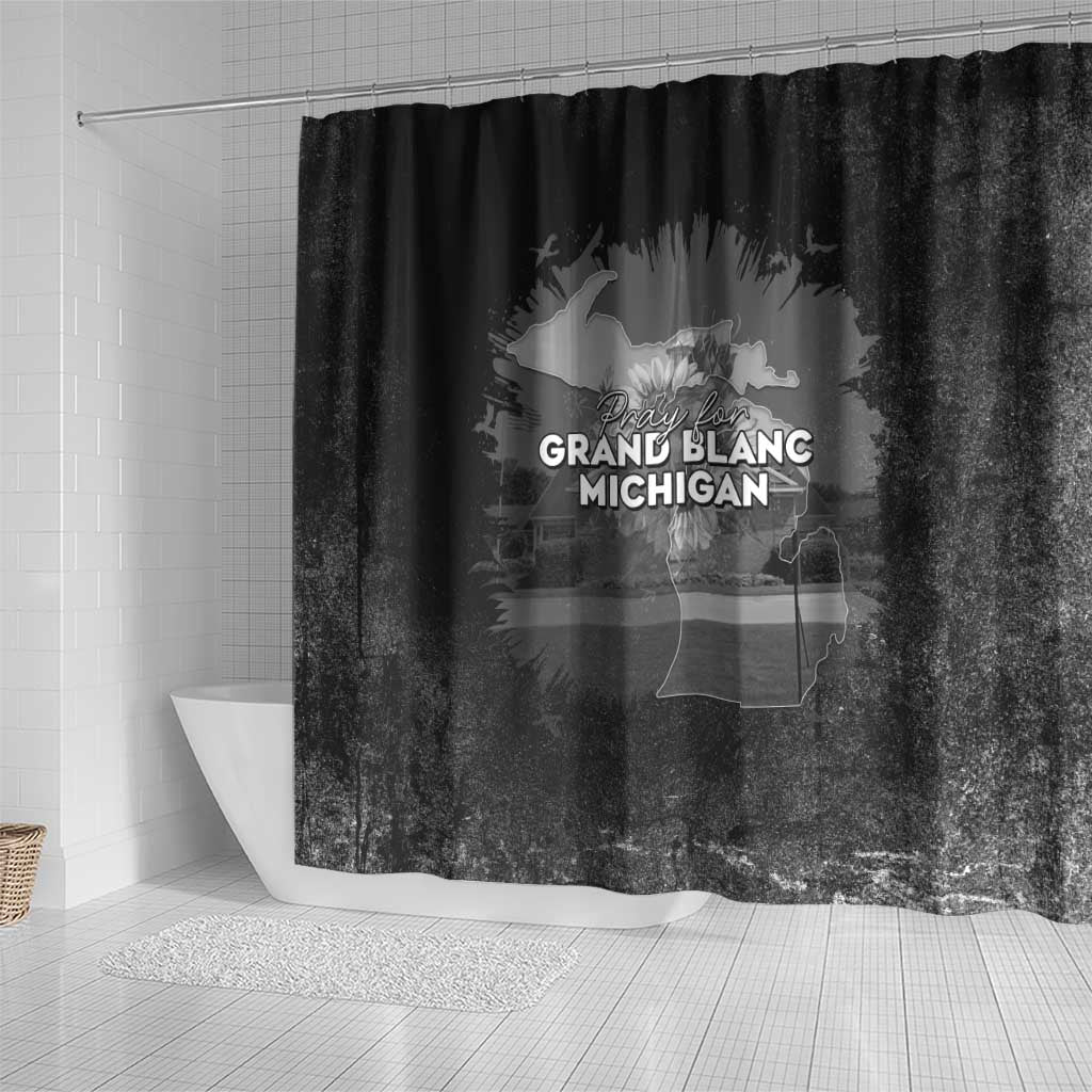 Pray For Michigan Shower Curtain No More Violence - Wonder Print Shop