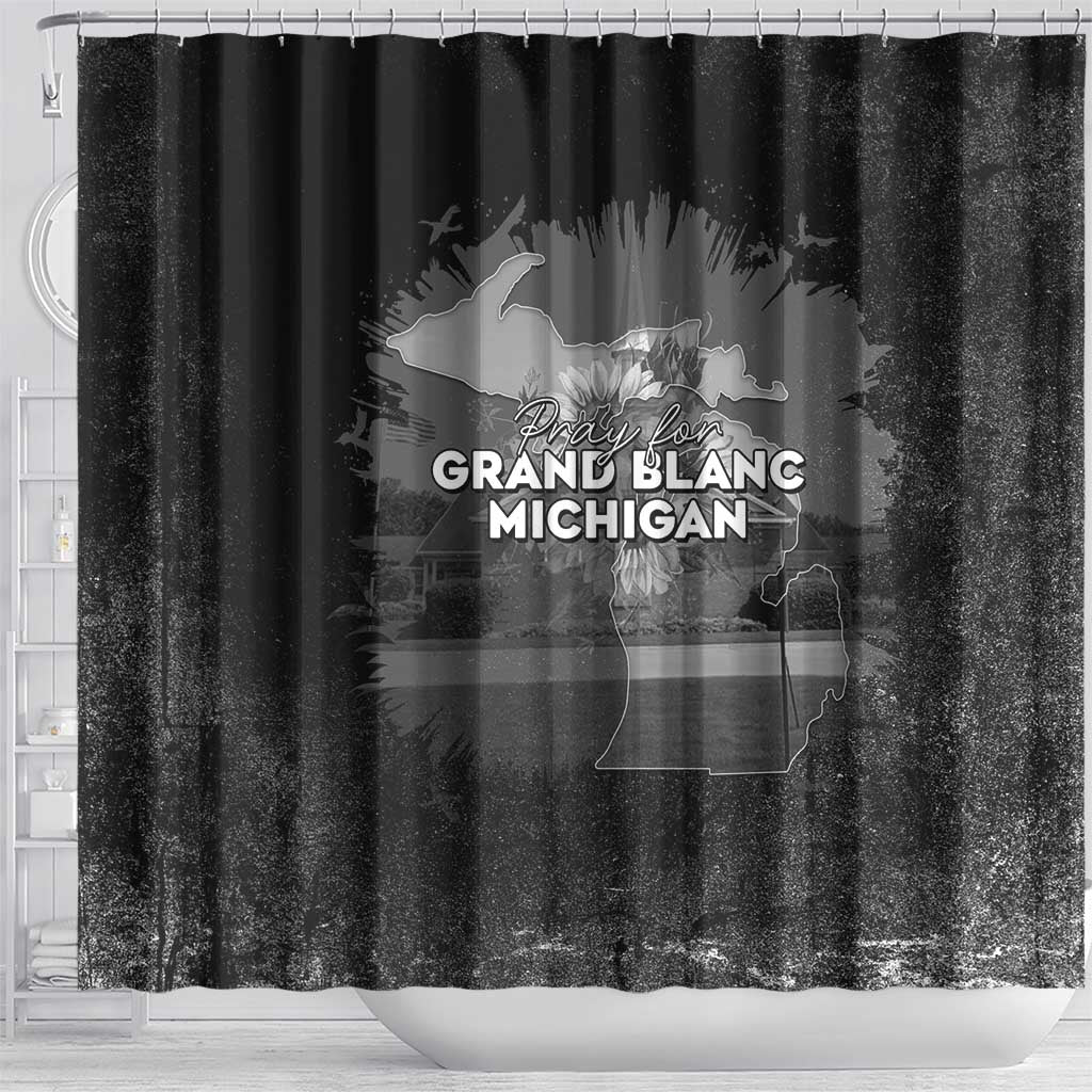 Pray For Michigan Shower Curtain No More Violence - Wonder Print Shop