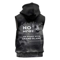 Pray For Michigan Sleeveless Zip Hoodie No More Violence - Wonder Print Shop