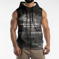 Pray For Michigan Sleeveless Zip Hoodie No More Violence - Wonder Print Shop