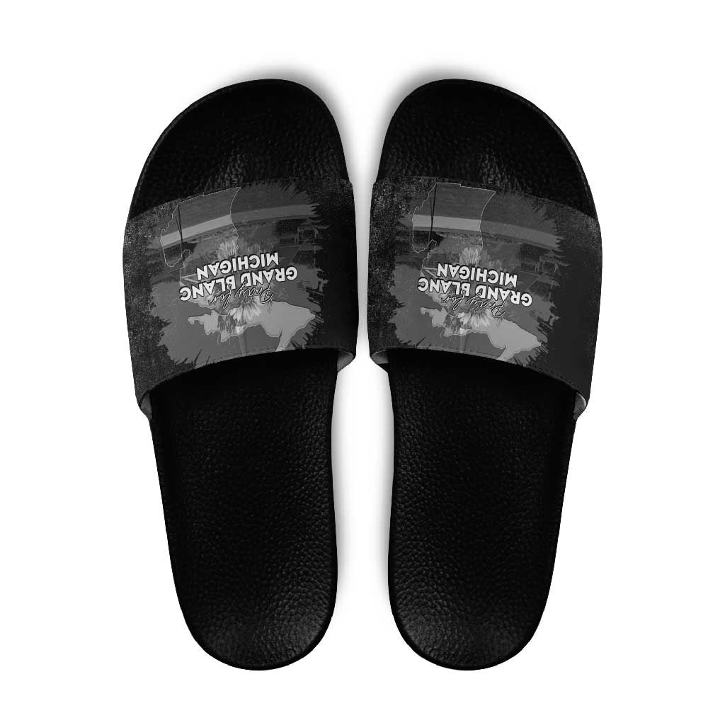 Pray For Michigan Slide Sandals No More Violence - Wonder Print Shop