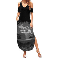 Pray For Michigan Summer Maxi Dress No More Violence - Wonder Print Shop