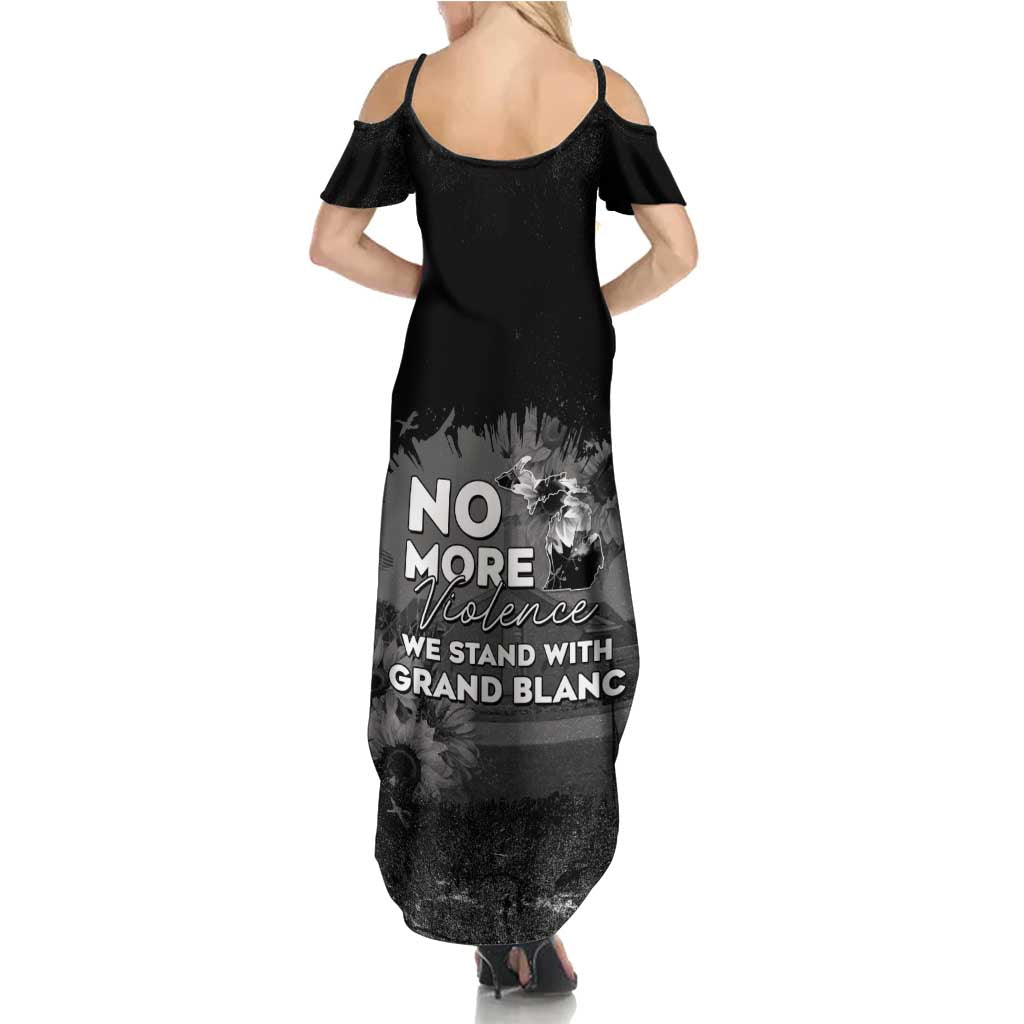 Pray For Michigan Summer Maxi Dress No More Violence - Wonder Print Shop
