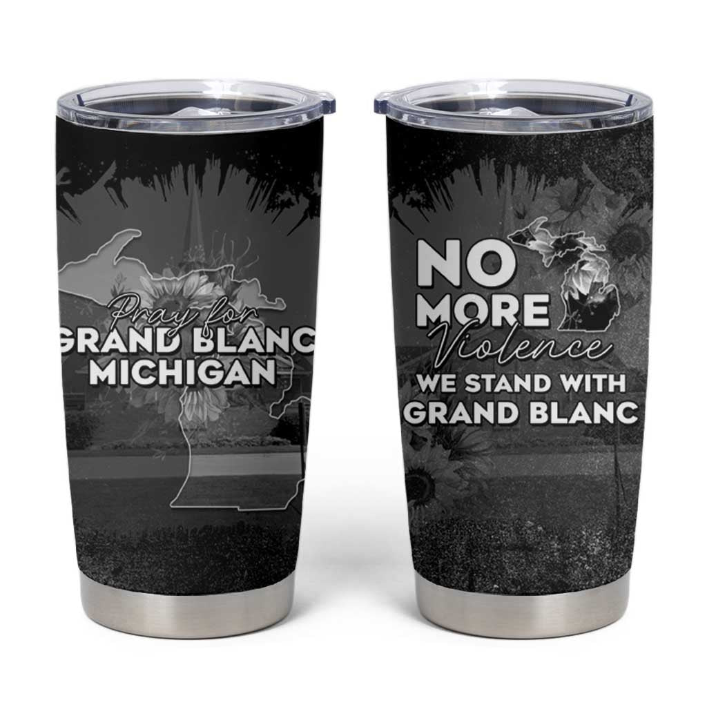 Pray For Michigan Tumbler Cup No More Violence - Wonder Print Shop