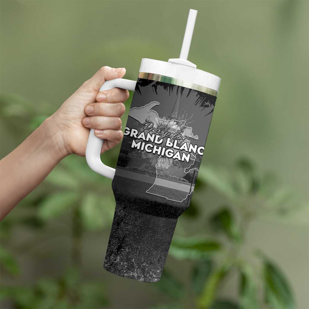 Pray For Michigan Tumbler With Handle No More Violence - Wonder Print Shop