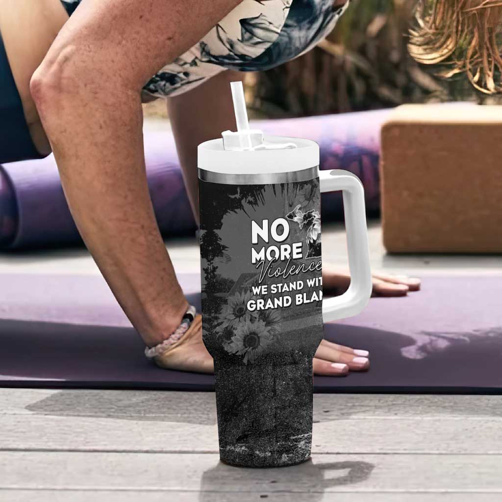 Pray For Michigan Tumbler With Handle No More Violence - Wonder Print Shop