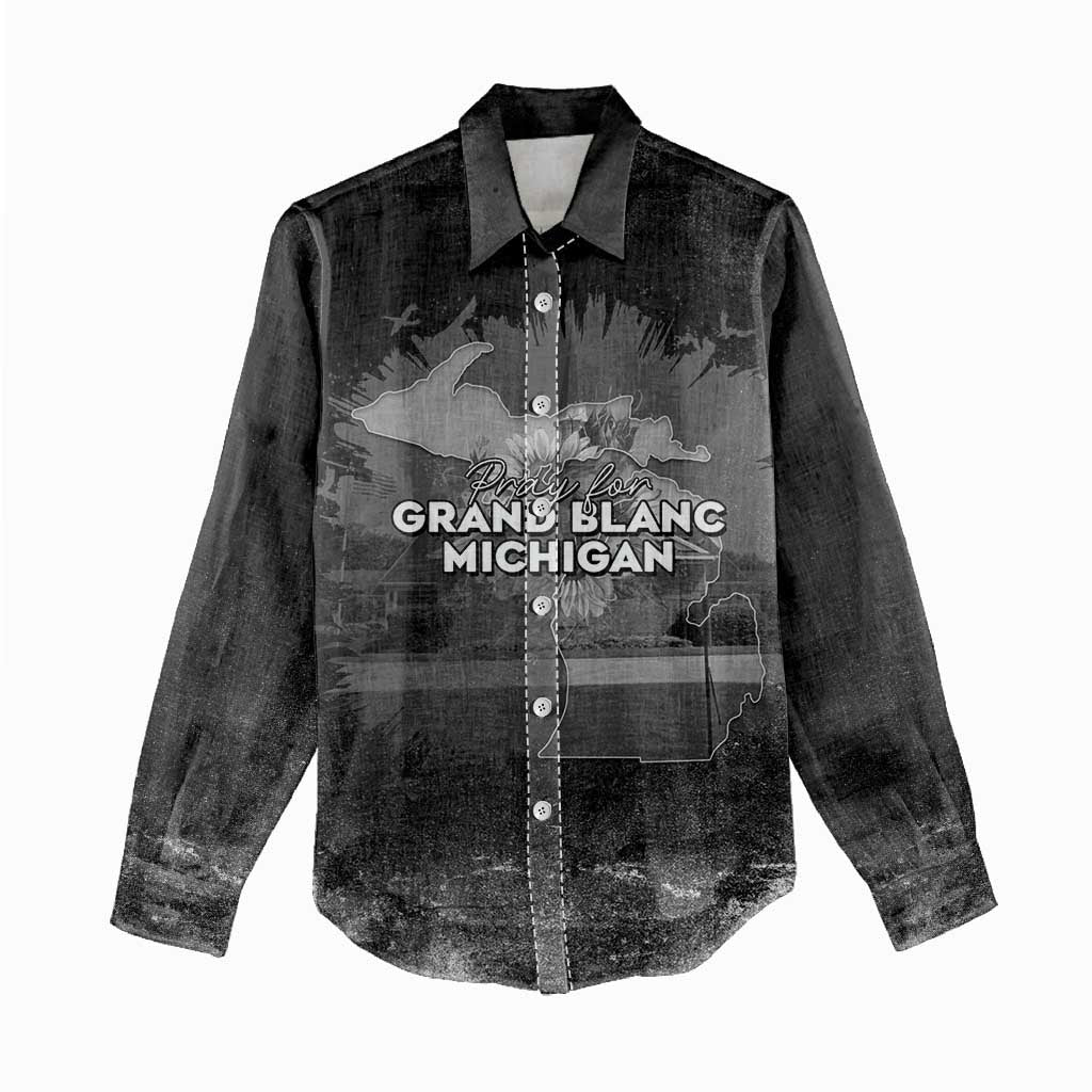 Pray For Michigan Women Casual Shirt No More Violence - Wonder Print Shop