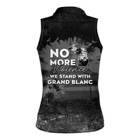 Pray For Michigan Women Sleeveless Polo Shirt No More Violence - Wonder Print Shop