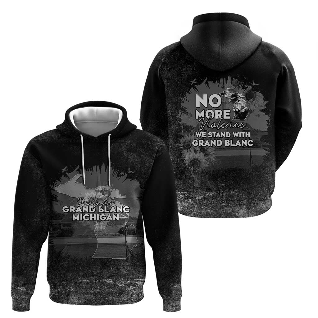 Pray For Michigan Zip Hoodie No More Violence - Wonder Print Shop