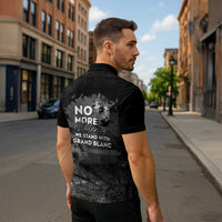 Pray For Michigan Zipper Polo Shirt No More Violence - Wonder Print Shop