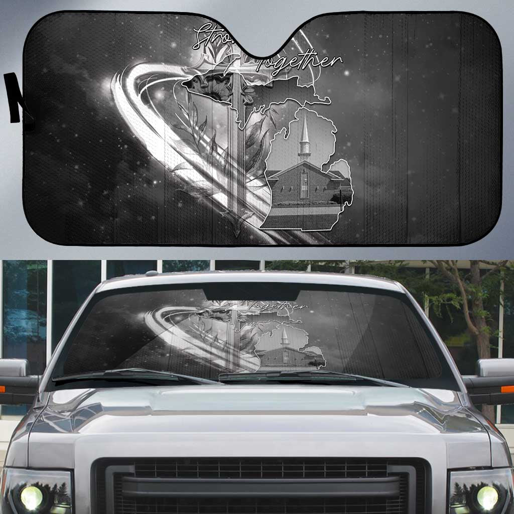 Pray For Grand Blanc Auto Sun Shade Pray For Liberty - Wonder Print Shop