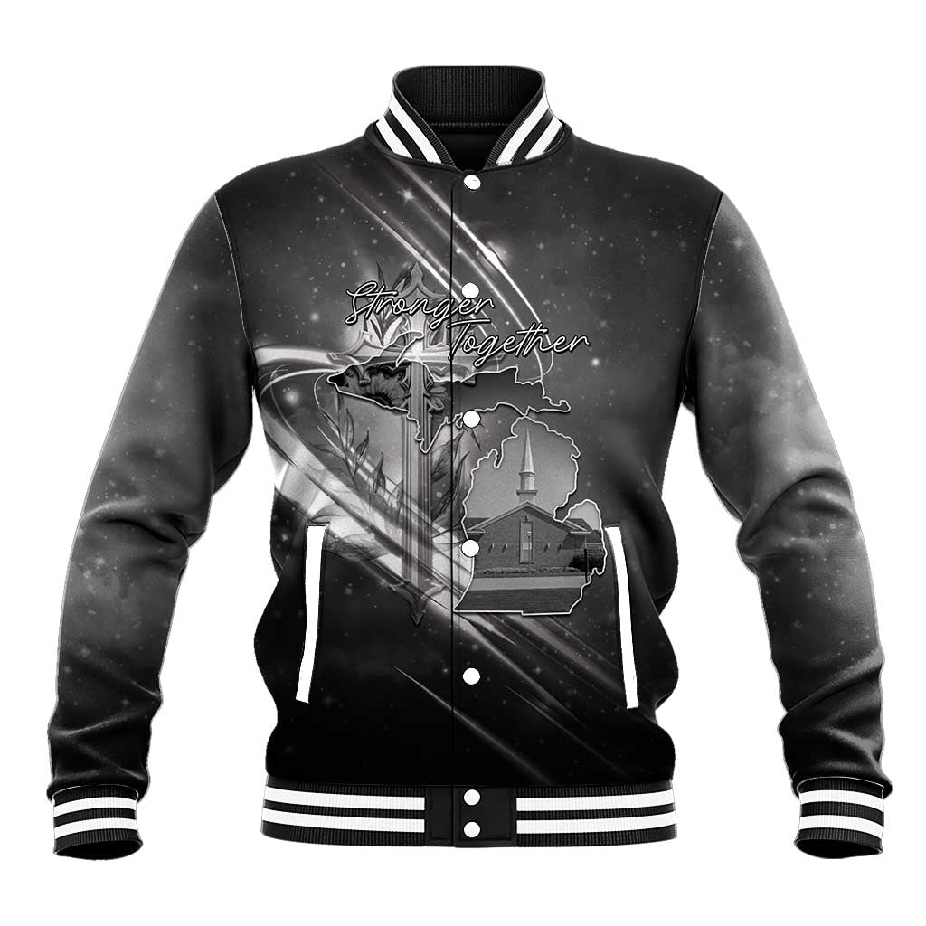 Pray For Grand Blanc Baseball Jacket Pray For Liberty - Wonder Print Shop