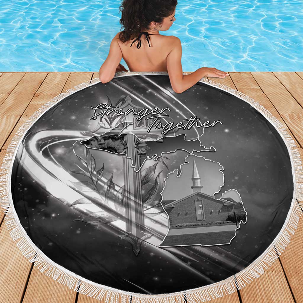 Pray For Grand Blanc Beach Blanket Pray For Liberty - Wonder Print Shop