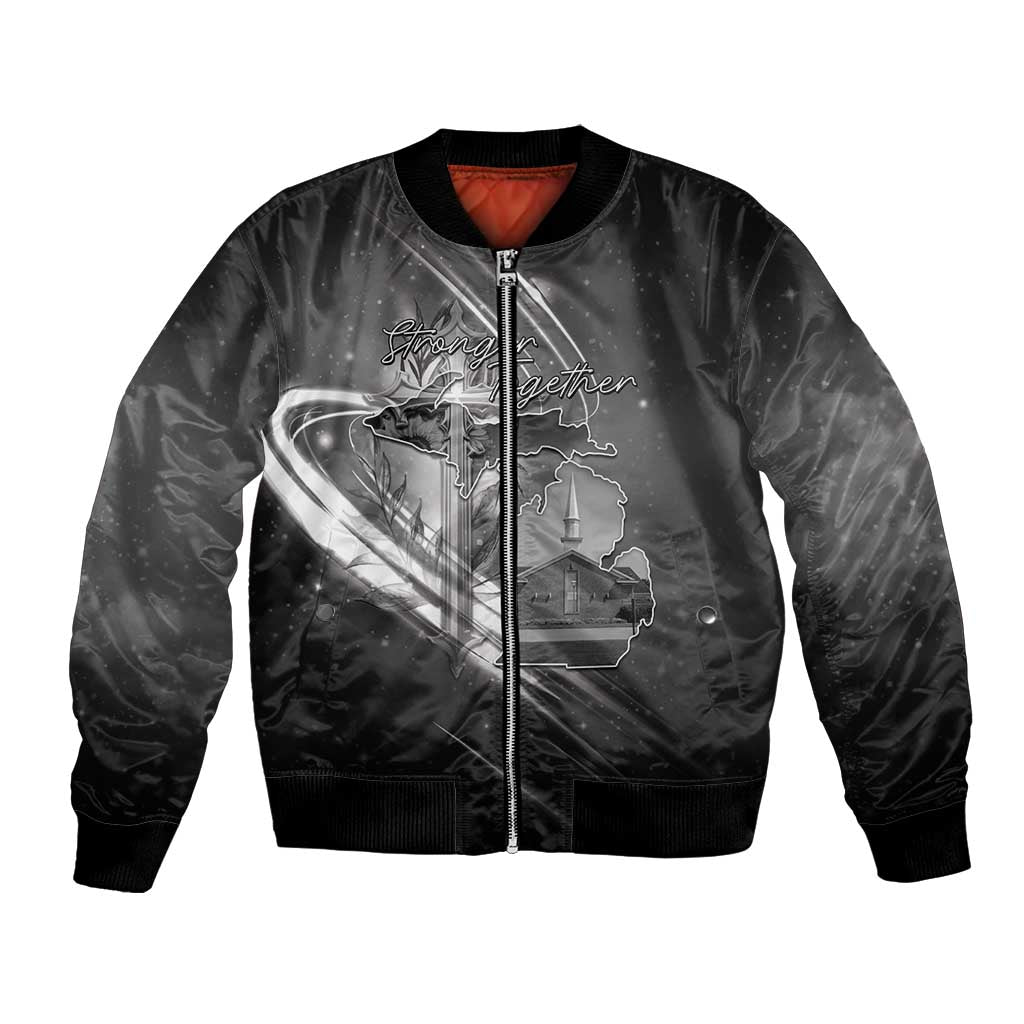 Pray For Grand Blanc Bomber Jacket Pray For Liberty - Wonder Print Shop
