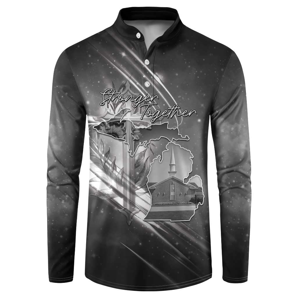 Pray For Grand Blanc Button Sweatshirt Pray For Liberty - Wonder Print Shop